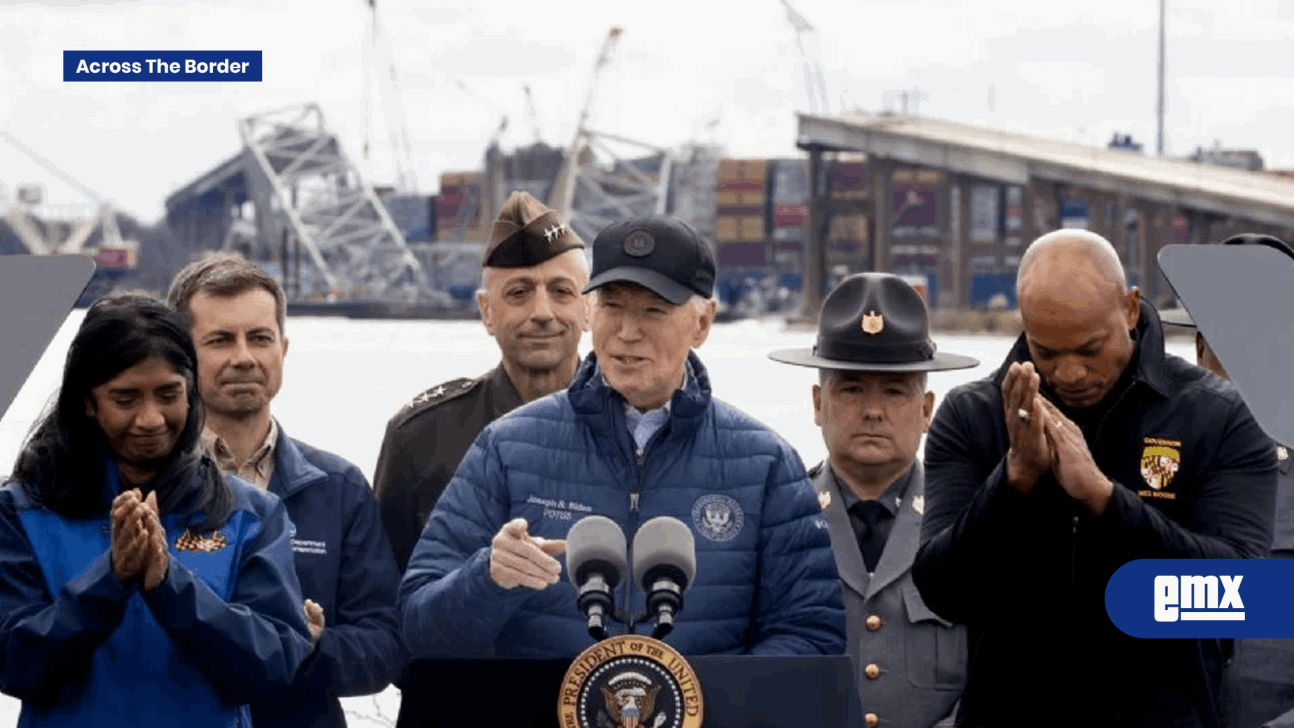 EMX-Biden visita el puente de Baltimore y promete todo su empeño en reconstrucción