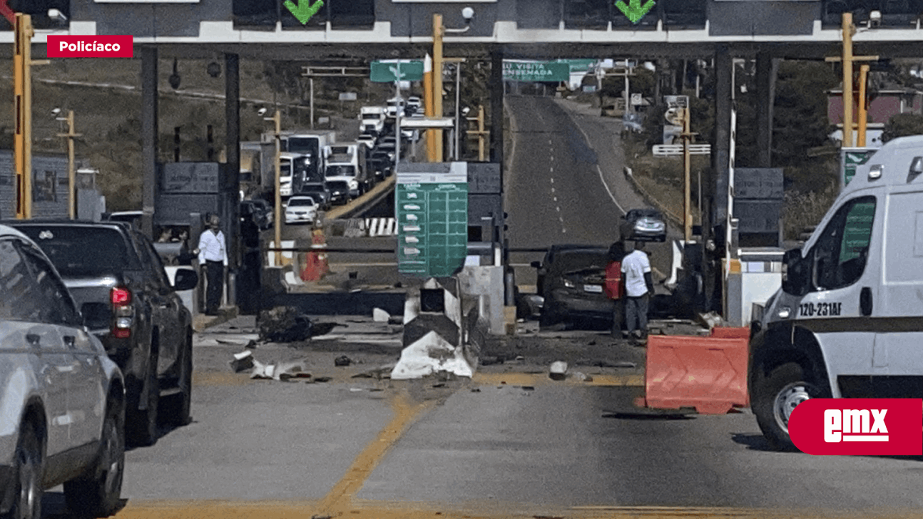 EMX-Muere conductor al impactar su auto en caseta San Miguel