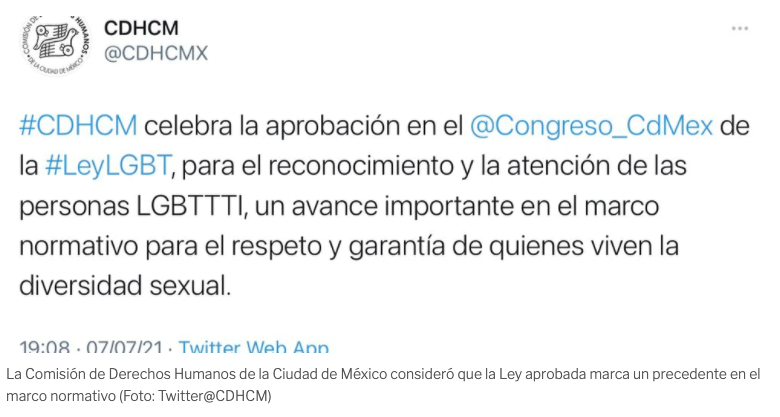 Congreso de CDMX aprobó Ley LGBT; 45 votos a favor - El Mexicano