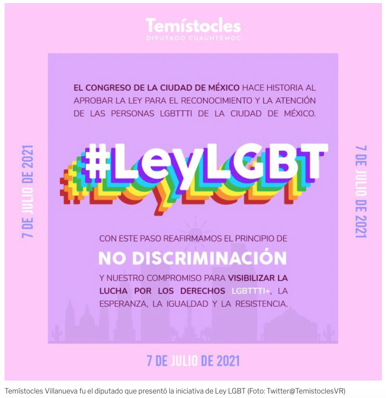 Congreso de CDMX aprobó Ley LGBT; 45 votos a favor - El Mexicano