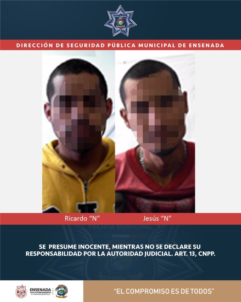 EMX-Detienen a dos en posesión de droga en Ensenada