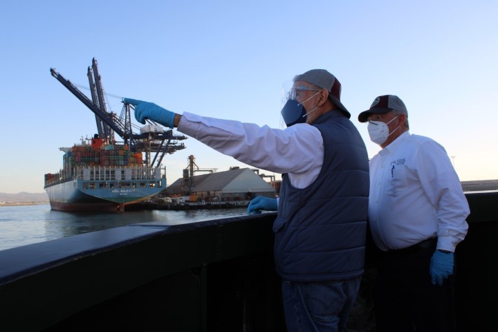 EMX- Reitera titular de la SCT compromiso de modernizar los puertos de Ensenada y El Sauzal    