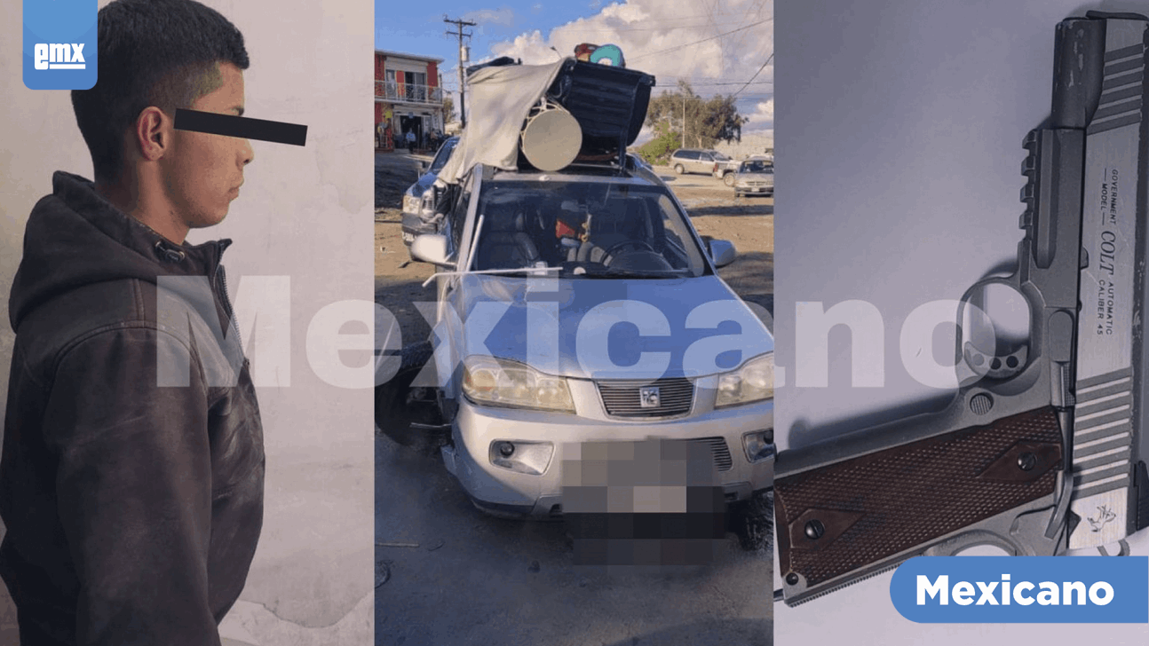 EMX-Robó camioneta con Colt de juguete, en Tijuana
