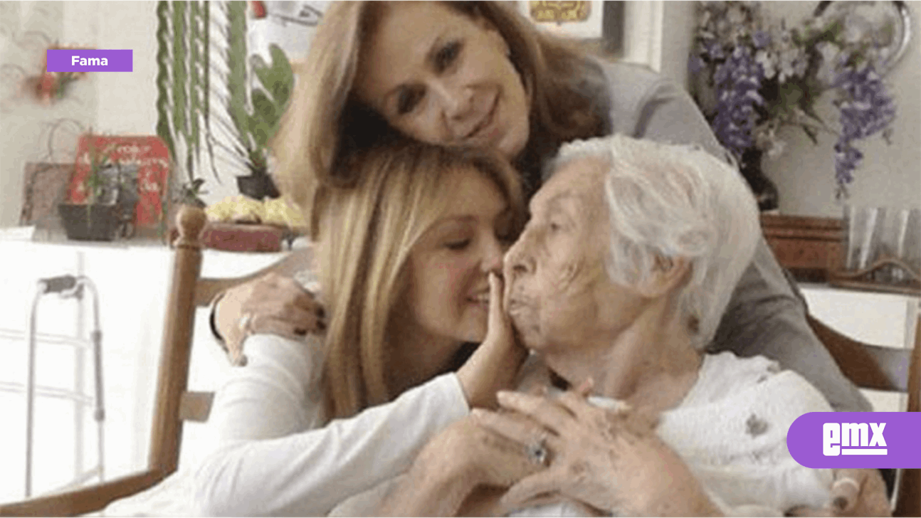 EMX-Muere abuelita de Thalía y Laura Zapata, Eva Mange Márquez, a los 104 años