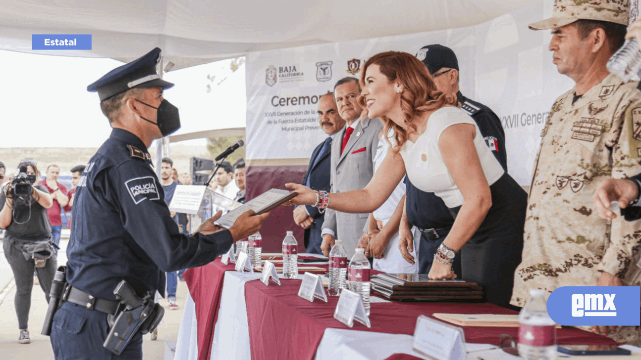 EMX- Da Marina del Pilar bienvenida a 102 nuevos policías para BC