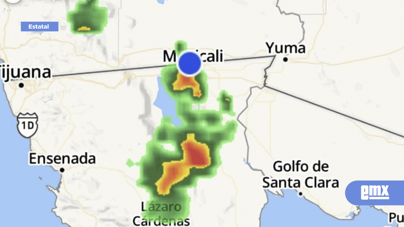 EMX-Hay probabilidad de lluvias intensas en Mexicali