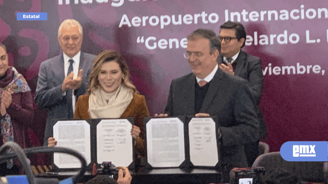 EMX-Ebrard inauguró oficina exprés Relaciones Exteriores en Aeropuerto de Tijuana