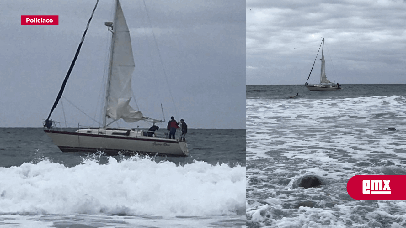 EMX-Rescatan velero con tres personas a bordo en Rosarito