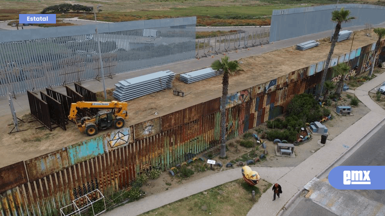 Continúan los Trabajos del Muro Fronterizo