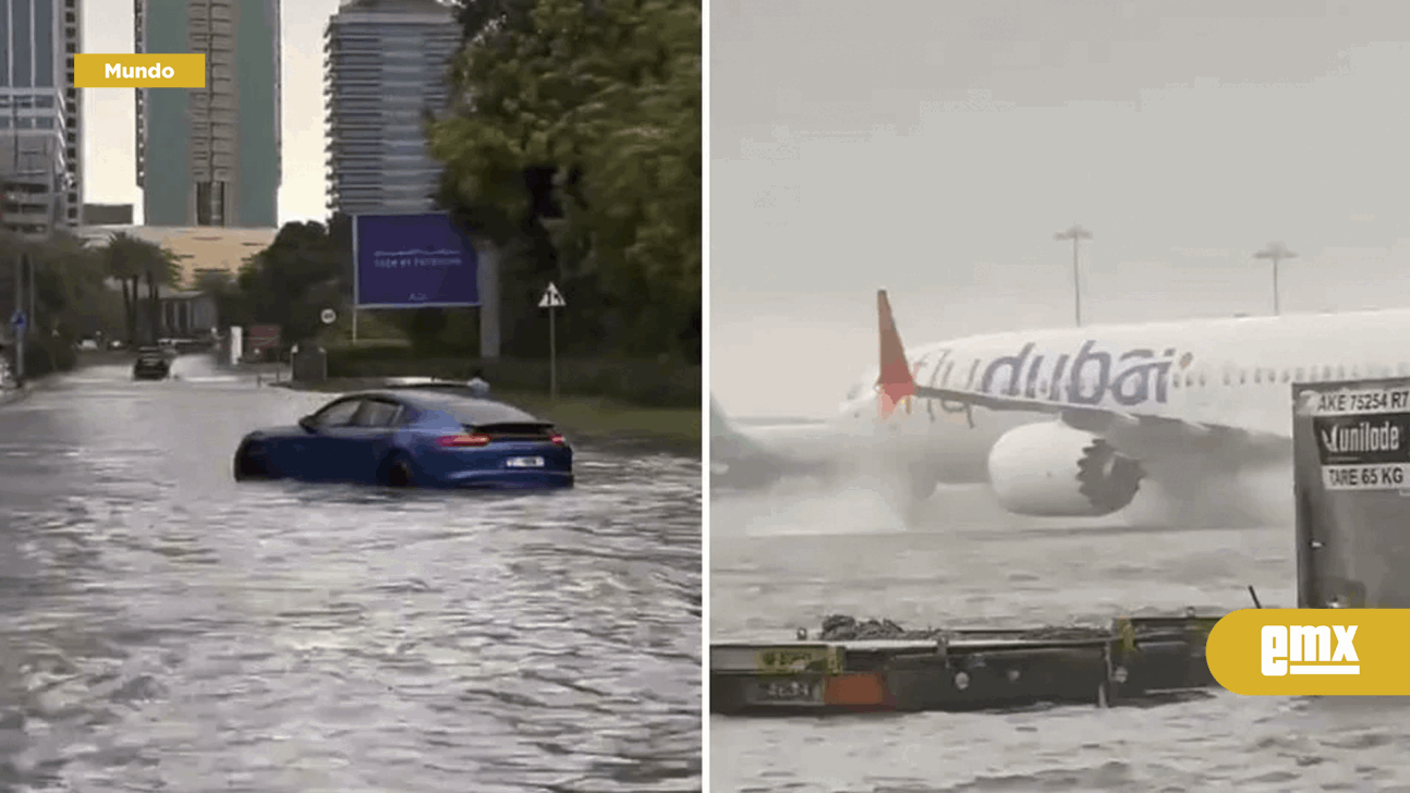 EMX-Fuertes lluvias inundan calles y aeropuertos en Dubái