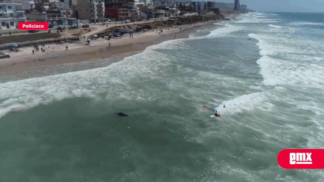 EMX-Rescatan a un joven fatigado sobre aguas de Playas de Tijuana